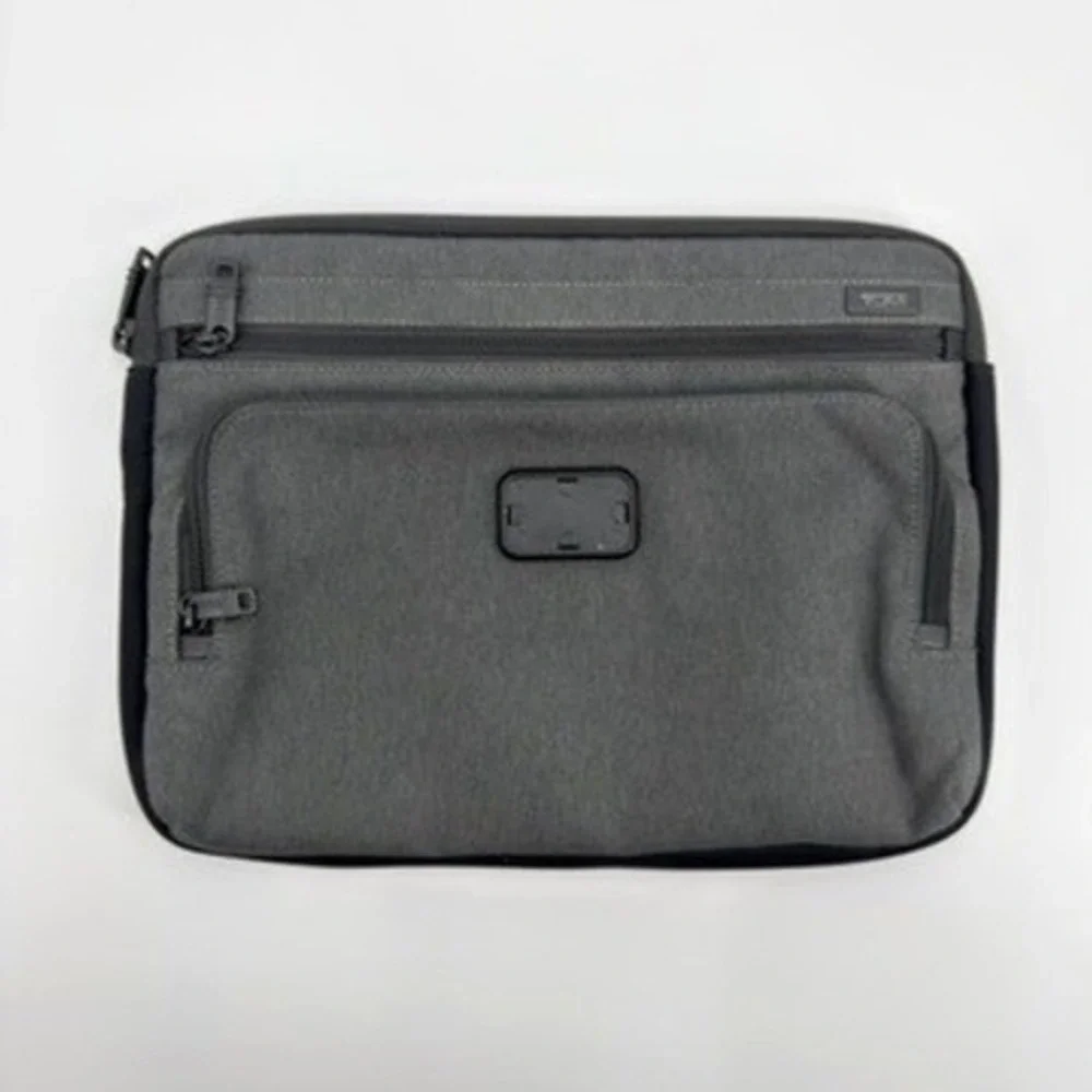 Tumi Alpha 3 Medium Laptop Cover Anthracite Grey Ballistic Nylon Sleeve Padded